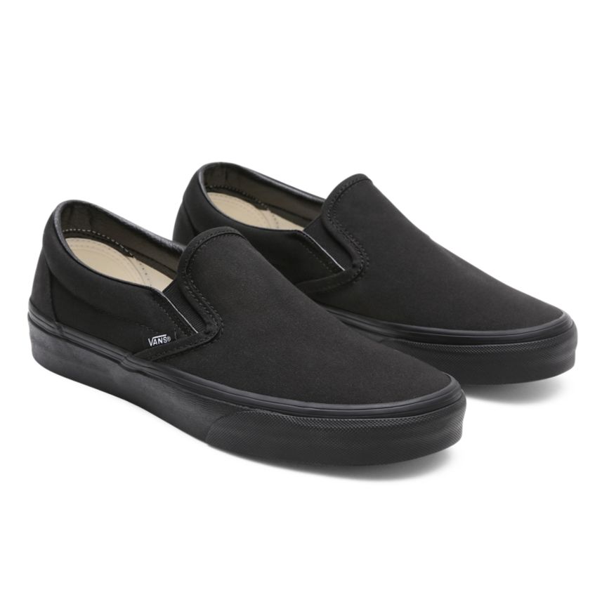 Vans Classic Slip-On Dam Svarta - Vans Slip On Skor Rea (JKBXI1359)